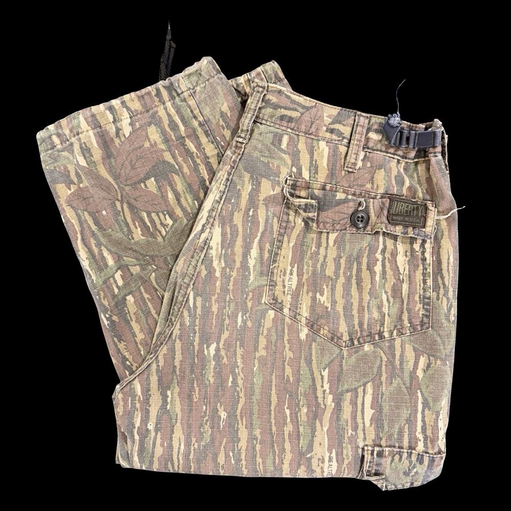 Vintage Liberty Realtree Camo Pants Mens 36x30 USA Made Hunting Mossy Oak Style